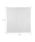relaxdays Sonnensegel quadratisch weiß 3,0 x 3,0 m
