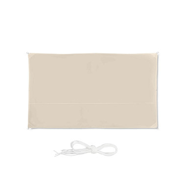 relaxdays Sonnensegel rechteckig beige 3,0 x 4,0 m