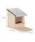 relaxdays Eichhörnchen-Futterhaus braun 12,0 x 25,0 x 18,0 cm