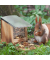 relaxdays Eichhörnchen-Futterhaus braun 12,0 x 25,0 x 18,0 cm