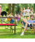 relaxdays Gartentisch BASTIAN braun rechteckig