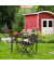 relaxdays Gartentisch braun rechteckig