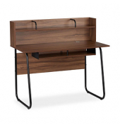 Sekretär ohne 10026054_955, 109cm (H), 120x60cm (BxT), rechteckig, braun / schwarz