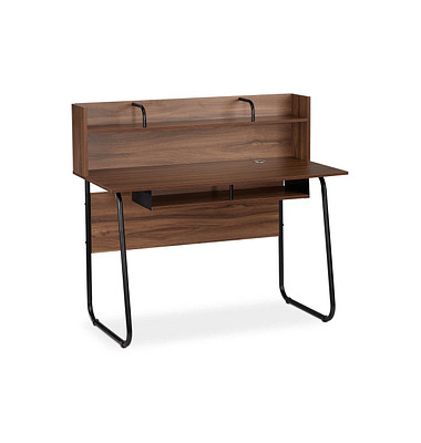 Sekretär ohne 10026054_955, 109cm (H), 120x60cm (BxT), rechteckig, braun / schwarz