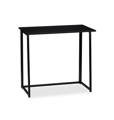 Schreibtisch, 74,5cm (H), 80x45cm (BxT), rechteckig, schwarz / schwarz