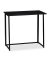 Schreibtisch, 74,5cm (H), 80x45cm (BxT), rechteckig, schwarz / schwarz