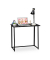 Schreibtisch, 74,5cm (H), 80x45cm (BxT), rechteckig, schwarz / schwarz