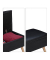 relaxdays Sitztruhe 10025734_46 schwarz Holz 80,0 cm