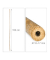 relaxdays Bambusstäbe Holz braun rund 150,0 cm