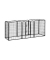 relaxdays Welpenauslauf Größe XL schwarz 76,5 x 235,0 x 100,0 cm