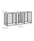 relaxdays Welpenauslauf Größe XL schwarz 76,5 x 235,0 x 100,0 cm