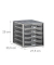 relaxdays Schubladenbox  silber DIN A4 mit 5 Schubladen