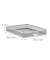 relaxdays Schubladenbox  silber DIN A4 mit 5 Schubladen
