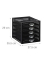 relaxdays Schubladenbox  schwarz DIN A4 mit 5 Schubladen