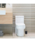 relaxdays WC-Garnitur grau Stein