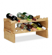 relaxdays Weinregal braun 60,0 x 28,5 x 30,0 cm