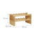 relaxdays Weinregal braun 60,0 x 28,5 x 30,0 cm
