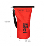 relaxdays Dry Bag Ocean Pack LKW-Plane rot