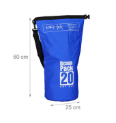 relaxdays Dry Bag Ocean Pack LKW-Plane blau