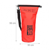 relaxdays Dry Bag Ocean Pack LKW-Plane rot