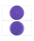 relaxdays Balance-Kissen violett