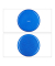 relaxdays Balance-Kissen blau