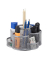 relaxdays Schreibtisch-Organizer silber Metall 7 Fächer 17,5 x 16,5 x 11,0 cm