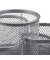 relaxdays Schreibtisch-Organizer silber Metall 7 Fächer 17,5 x 16,5 x 11,0 cm