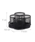 relaxdays Stiftehalter schwarz Metall, lackiert 7 Fächer 17,5 x 16,5 x 11,0 cm