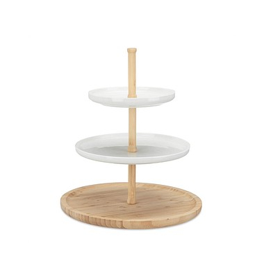 relaxdays Etagere weiß/braun 36,0 cm