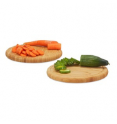 Frühstücksbretter Natur 30,0 cm 2-tlg.
