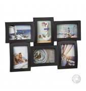 relaxdays Collage-Bilderrahmen schwarz 47,5 x 33,0 cm