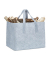 relaxdays Kaminholztasche 50,0 l hellgrau 43,0 x 36,5 x 34,5 cm