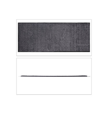 relaxdays Fußmatte schwarz/grau 80,0 x 120,0 cm