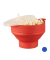relaxdays Popcornmaker für Mikrowelle 14,5 cm hoch rot