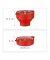 relaxdays Popcornmaker für Mikrowelle 14,5 cm hoch rot