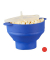 relaxdays Popcornmaker für Mikrowelle 14,5 cm hoch blau