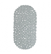 relaxdays Badewannenmatte grau 66,5 x 34,5 cm