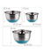 Schüssel-Set silber, blau 3-tlg.