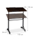 relaxdays PC-Tisch höhenverstellbar dunkelbraun 100,0 x 50,0 x 80,0 - 110,0 cm