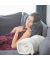relaxdays Kuscheldecke bordeaux 200,0 x 200,0 cm