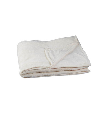 relaxdays Kuscheldecke beige 200,0 x 200,0 cm