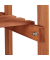 relaxdays Blumenregal Holz hellbraun rechteckig 81,0 x 125,0 cm