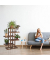relaxdays Blumenregal Holz hellbraun rechteckig 81,0 x 125,0 cm