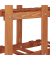relaxdays Blumenregal Holz hellbraun rechteckig 81,0 x 125,0 cm