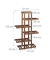 relaxdays Blumenregal Holz dunkelbraun rechteckig 81,0 x 125,0 cm