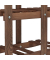 relaxdays Blumenregal Holz dunkelbraun rechteckig 81,0 x 125,0 cm
