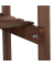 relaxdays Blumenregal Holz dunkelbraun rechteckig 81,0 x 125,0 cm