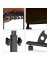 Computertisch 10020541_46, höhenverstellbar 75-110cm (H), 80x50cm (BxT), Ebenholz / schwarz
