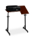 Computertisch 10020541_47, höhenverstellbar 75-110cm (H), 80x50cm (BxT), Mahagoni / schwarz
